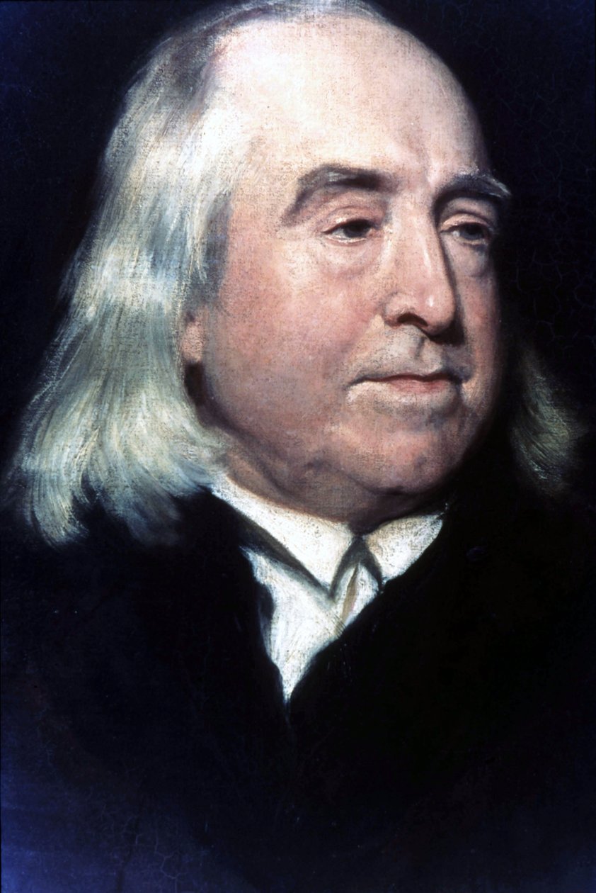 Retrato de Jeremy Bentham (1748-1832), filósofo y jurisconsulto británico. de Unknown artist