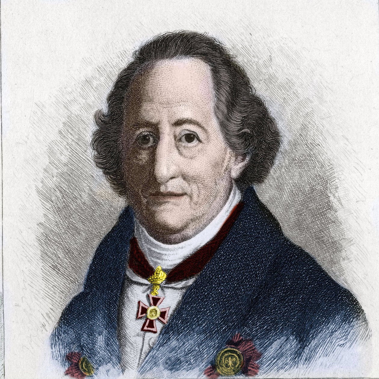 Retrato de Johan Wolfgang Goethe (1749 - 1832), escritor alemán de Unknown artist