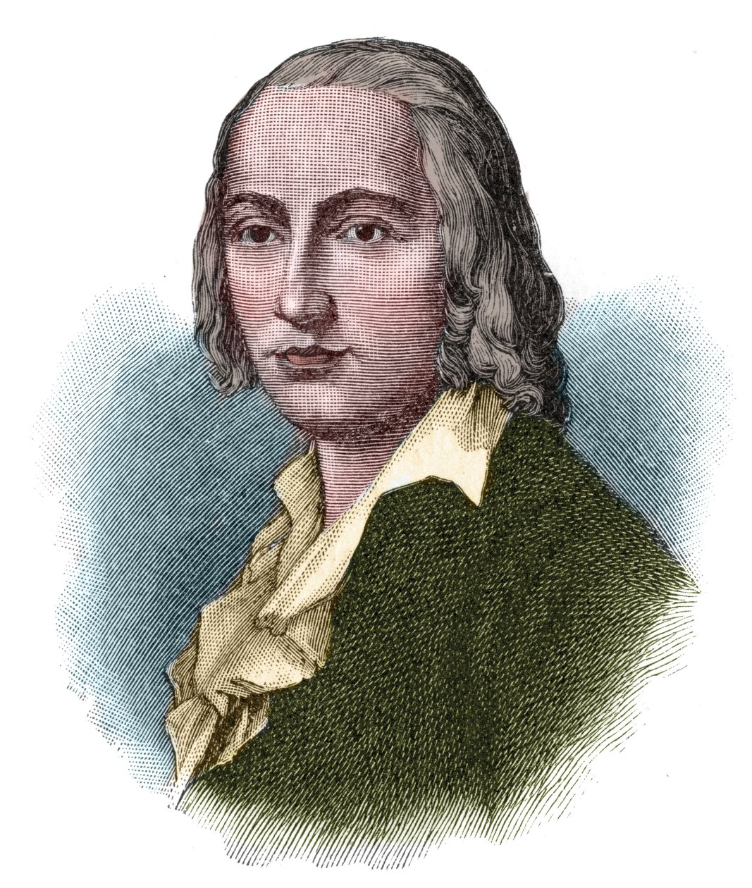 Retrato de Johann Christian Friedrich Hölderlin (1770-1843), poeta y pensador romántico alemán de Unknown artist