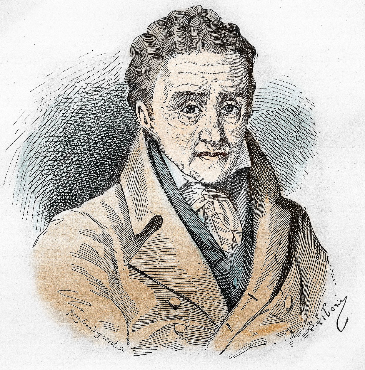 Retrato de Johann Heinrich Pestalozzi (1746 - 1827), pedagogo y educador suizo de Unknown artist