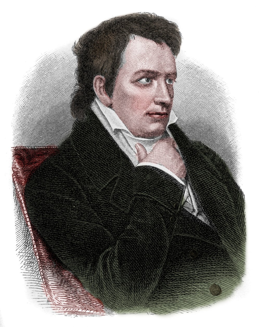 Retrato de Johann Ludwig Tieck (1773-1853), poeta, traductor, editor, novelista y crítico alemán del movimiento romántico de Unknown artist