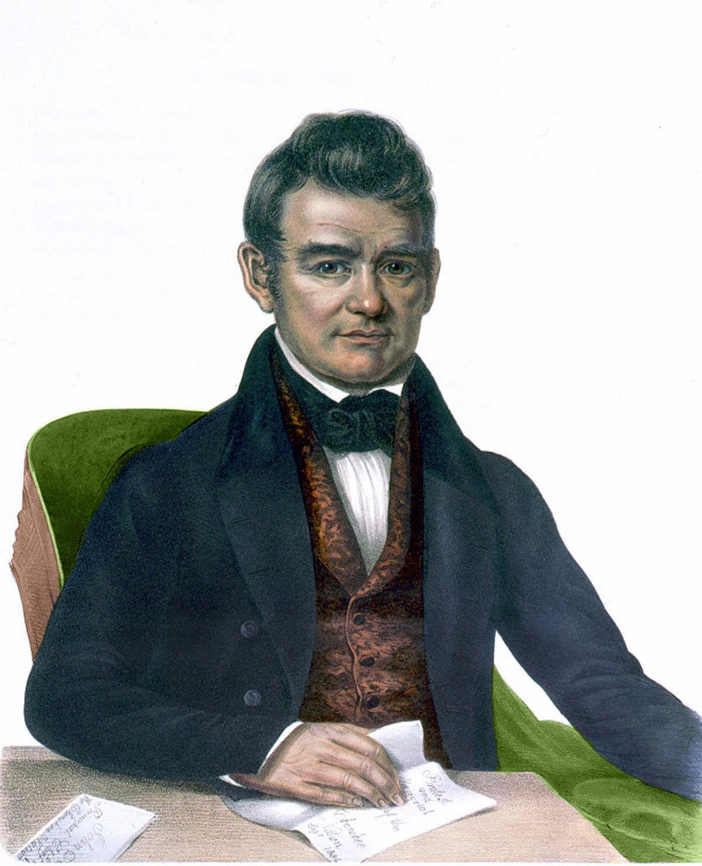 Retrato de John Ross, Grabado 1843. de Unknown artist