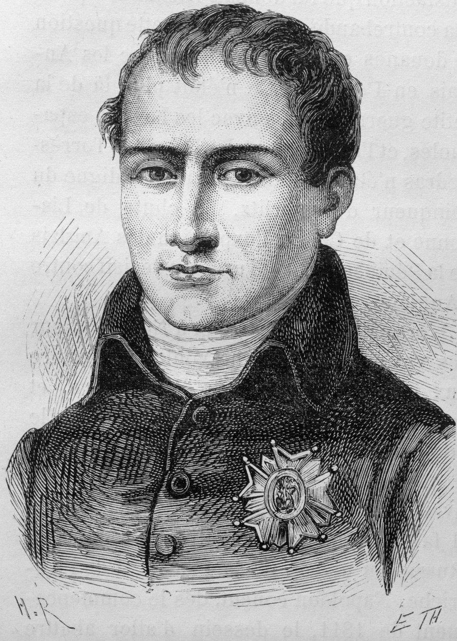 Retrato de Joseph Bonaparte (1768 - 1844). Grabado de finales del siglo XIX en “Histoire de France” de H. Martin de Unknown artist