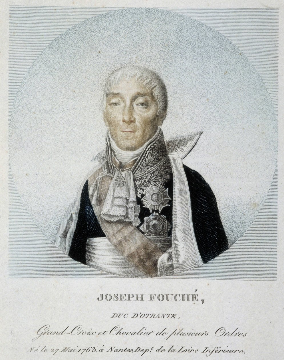 Retrato de Joseph Fouché, Duque de Otranto, Gran Cruz y Caballero de varias órdenes de Unknown artist