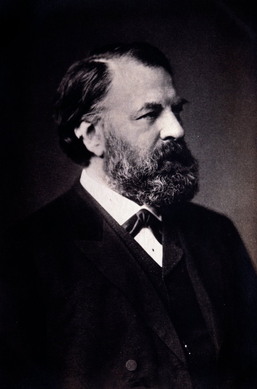 Retrato de Joseph Joachim (1831-1907) violinista, compositor y director húngaro. Fotografía. Milán, biblioteca del conservatorio de Unknown artist