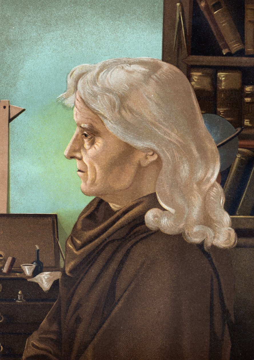 Retrato de Joseph Jérôme Lefrançois de Lalande, astrónomo francés (1732-1807). de "La Ciencia y sus Hombres" de Louis Figuier. Barcelona 1881 de Unknown artist