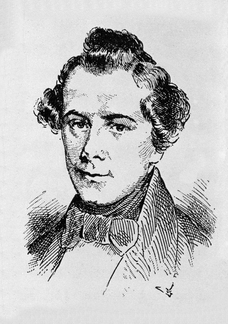 Retrato de Joseph Lanner, compositor, violinista y director de orquesta austriaco (1801-1843) de Unknown artist