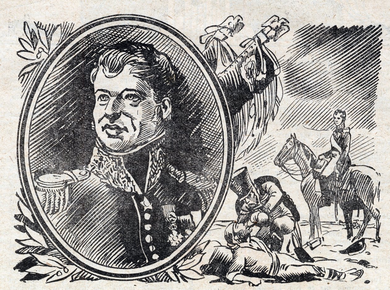 Porträt von Joseph Leopold Sigisbert Hugo, französischer General, Vater von Victor Hugo. Aus 1928. von Unknown Artist