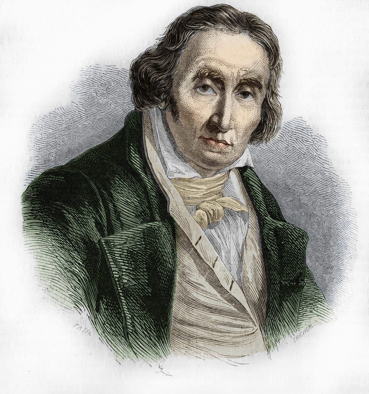 Retrato de Joseph Marie Jacquard (1752-1834), mecánico francés inventor del telar. de Unknown artist