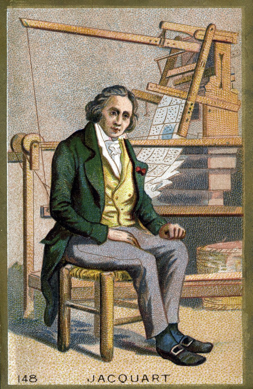 Retrato de Joseph Marie Jacquard (1752-1834), inventor mecánico francés del telar. de Unknown artist