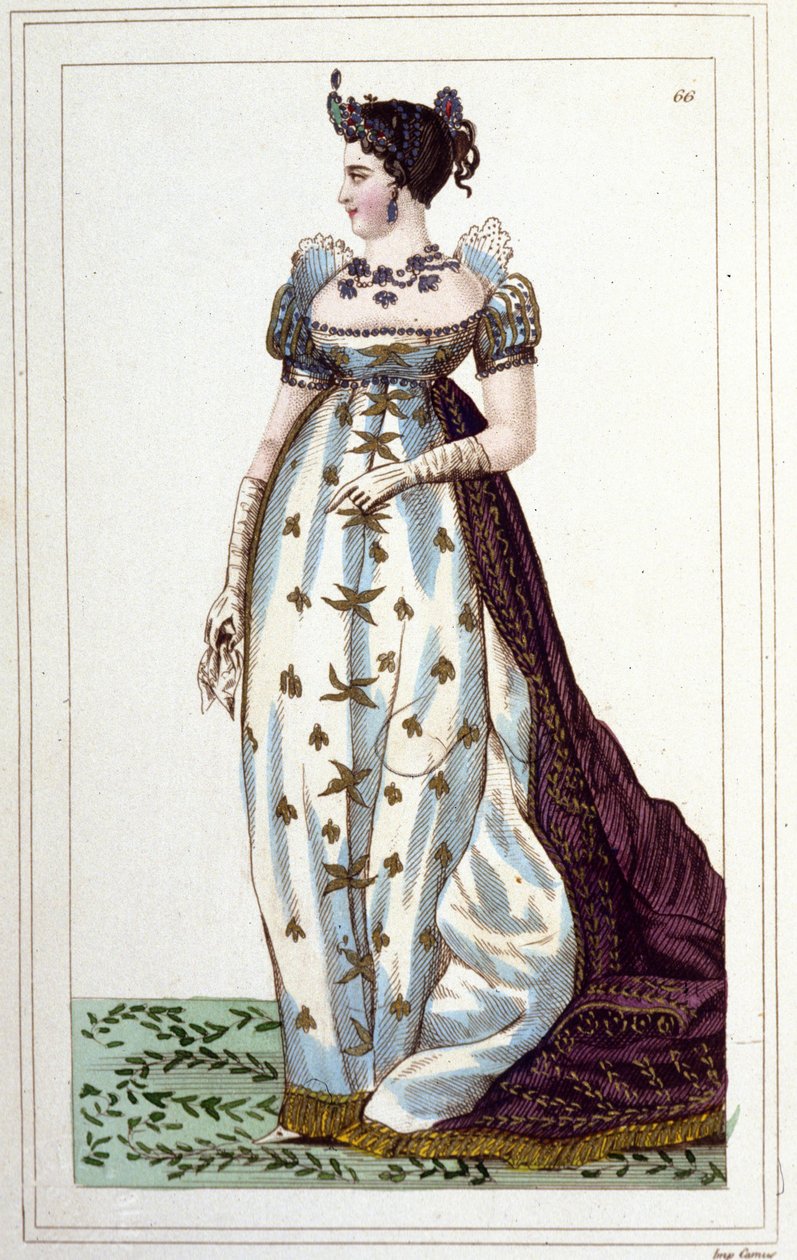 Retrato de Josefina de Beauharnais Bonaparte (1763 - 1814), Emperatriz de los Franceses en traje imperial de Unknown artist
