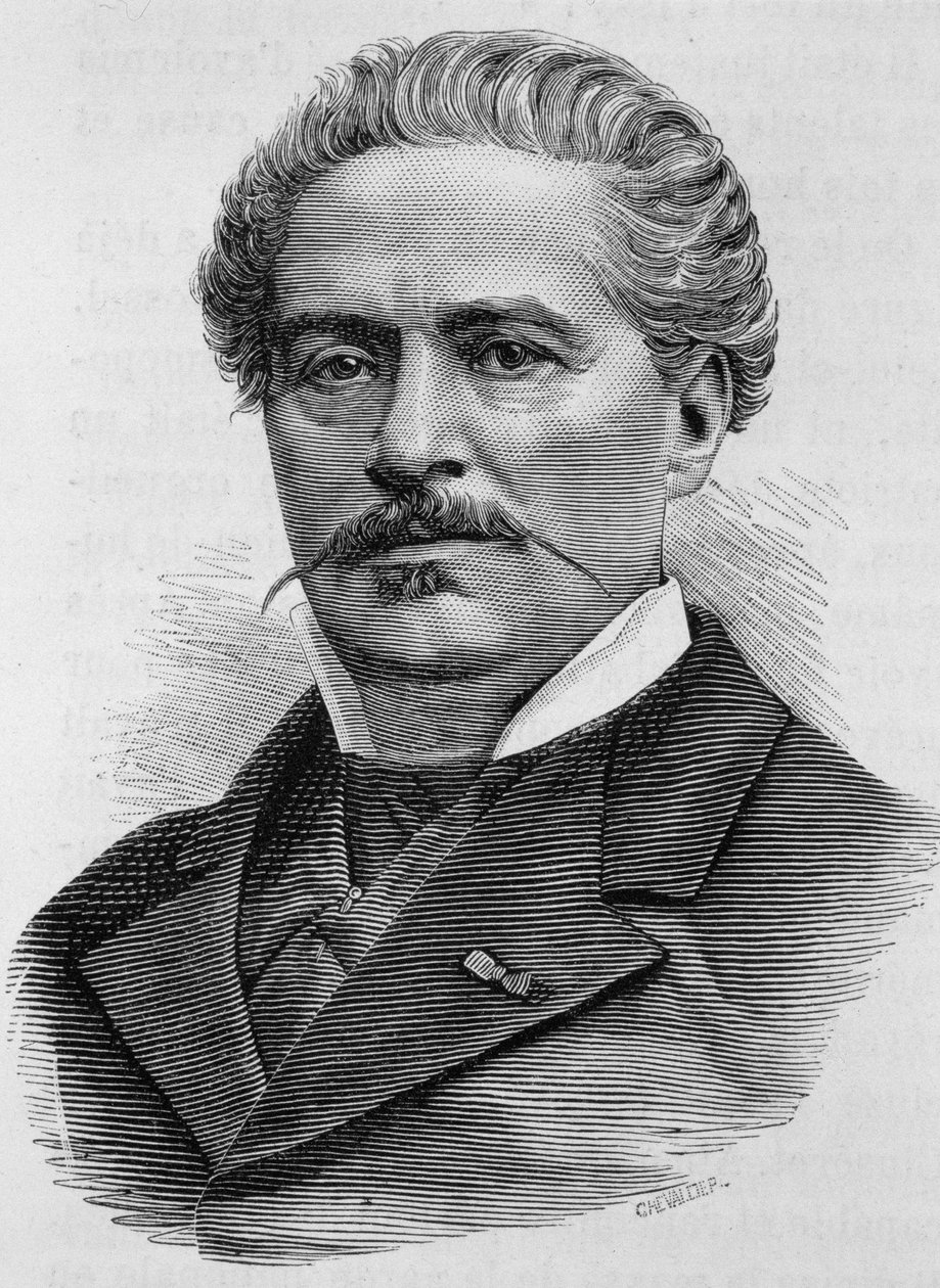 Retrato de Jules Ducatel. Grabado del siglo XIX. de Unknown artist