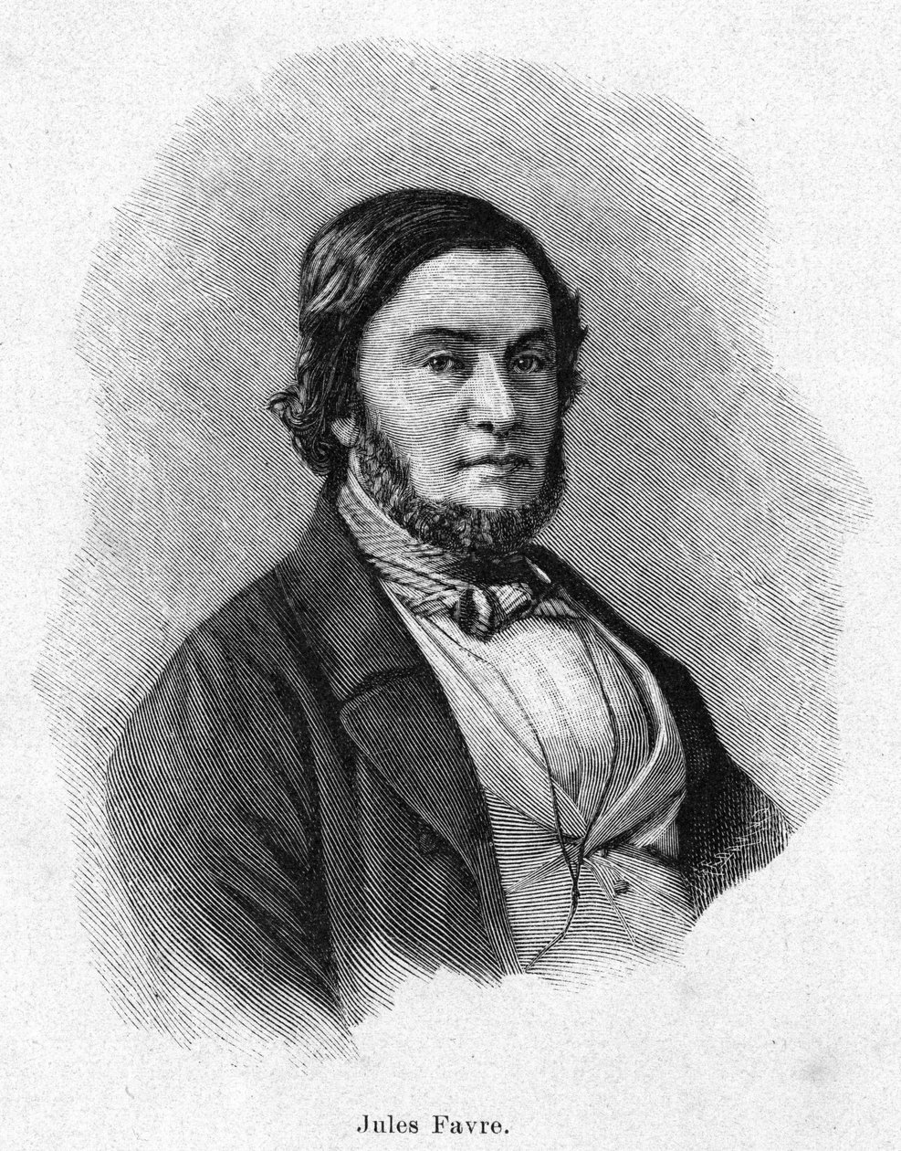 Retrato de Jules Favre (1809 -1880), político francés de Unknown artist