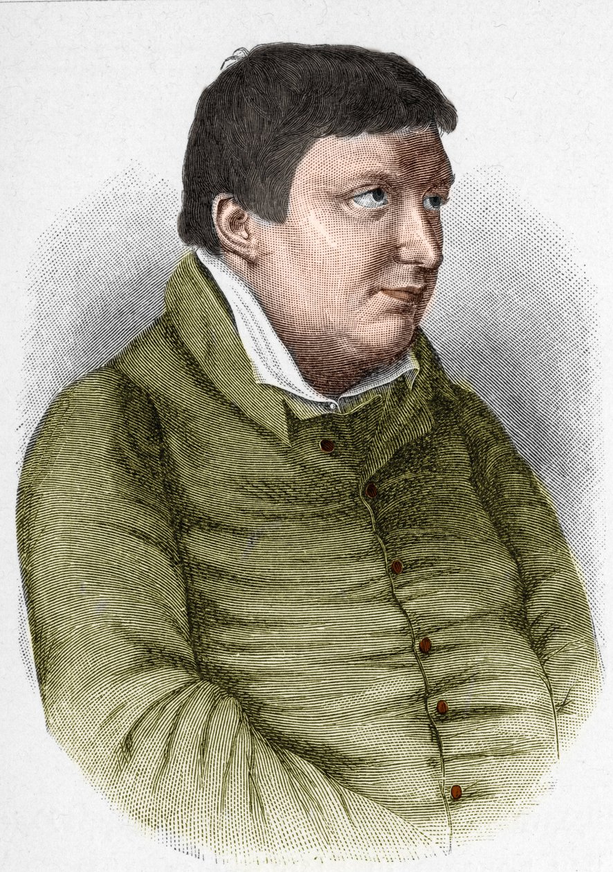 Retrato de Karl Wilhelm Friedrich von Schlegel (1772-1829) filósofo, crítico y escritor alemán del Movimiento Romántico de Unknown artist