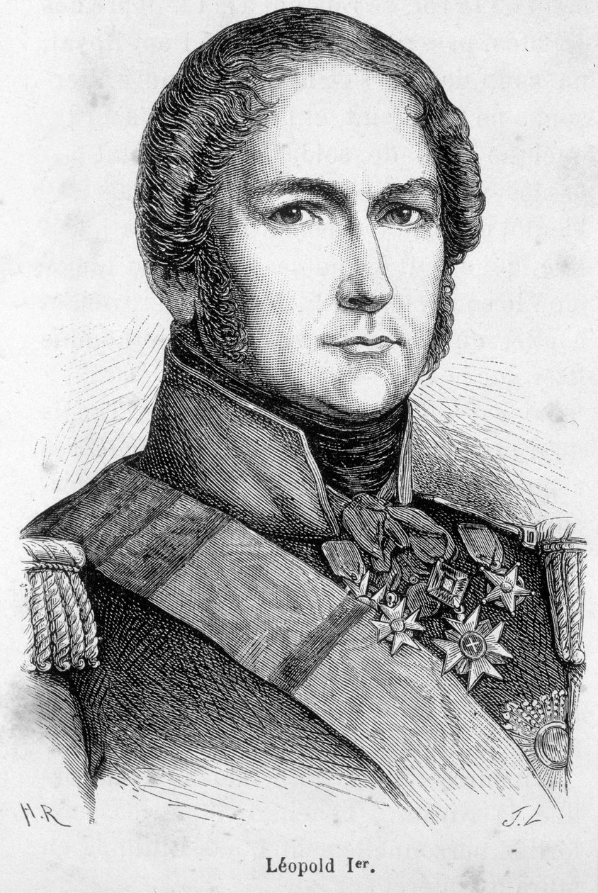 Retrato de Leopoldo I de Sajonia Coburgo Gotha de Unknown artist