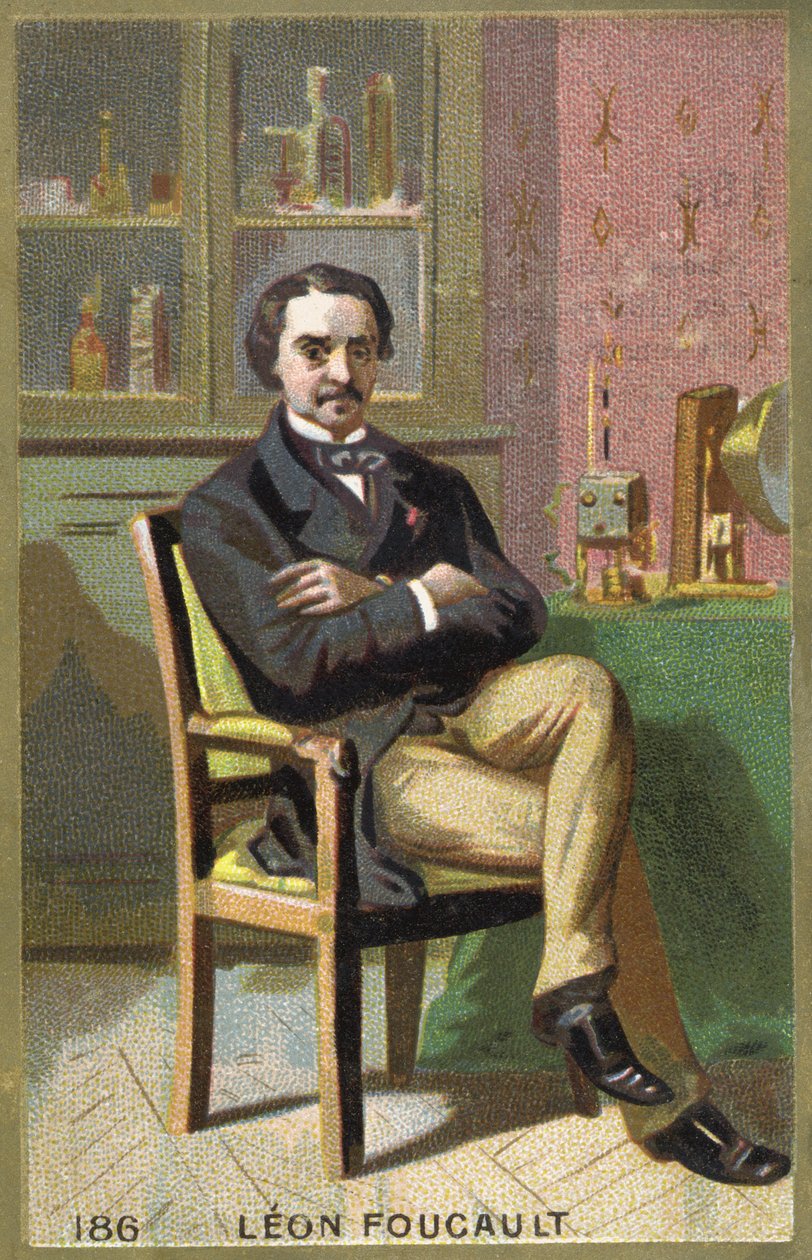 Retrato de Léon Foucault (1819-1868), físico francés. de Unknown artist