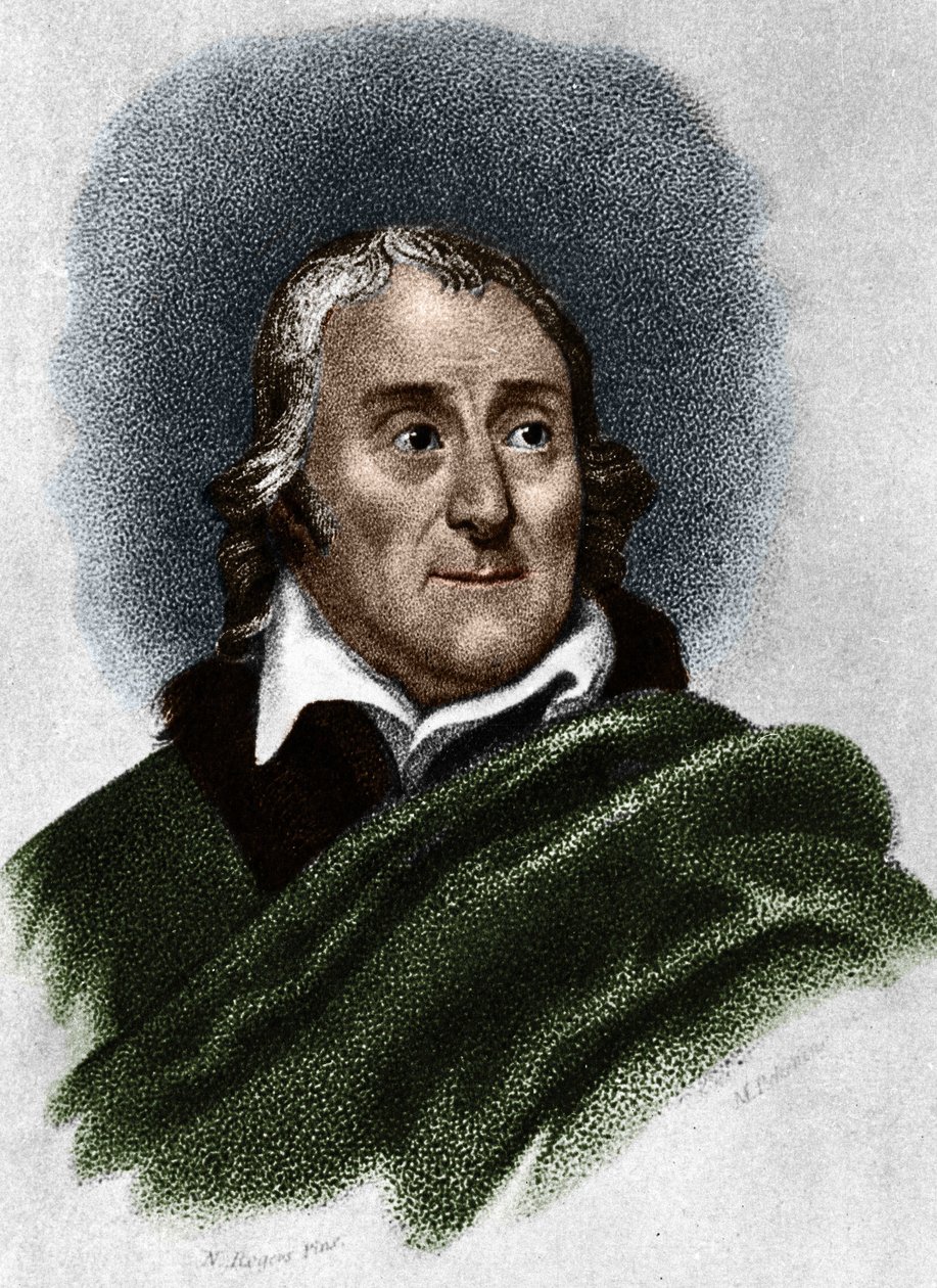 Retrato de Lorenzo da Ponte (1749-1838) libretista y escritor italiano de origen judío. de Unknown artist