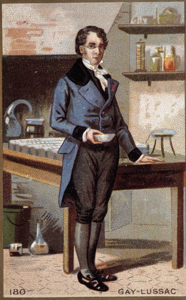Retrato de Louis-Joseph Gay-Lussac (Louis Joseph Gay Lussac) (1778 - 1850), físico y químico francés de Unknown artist