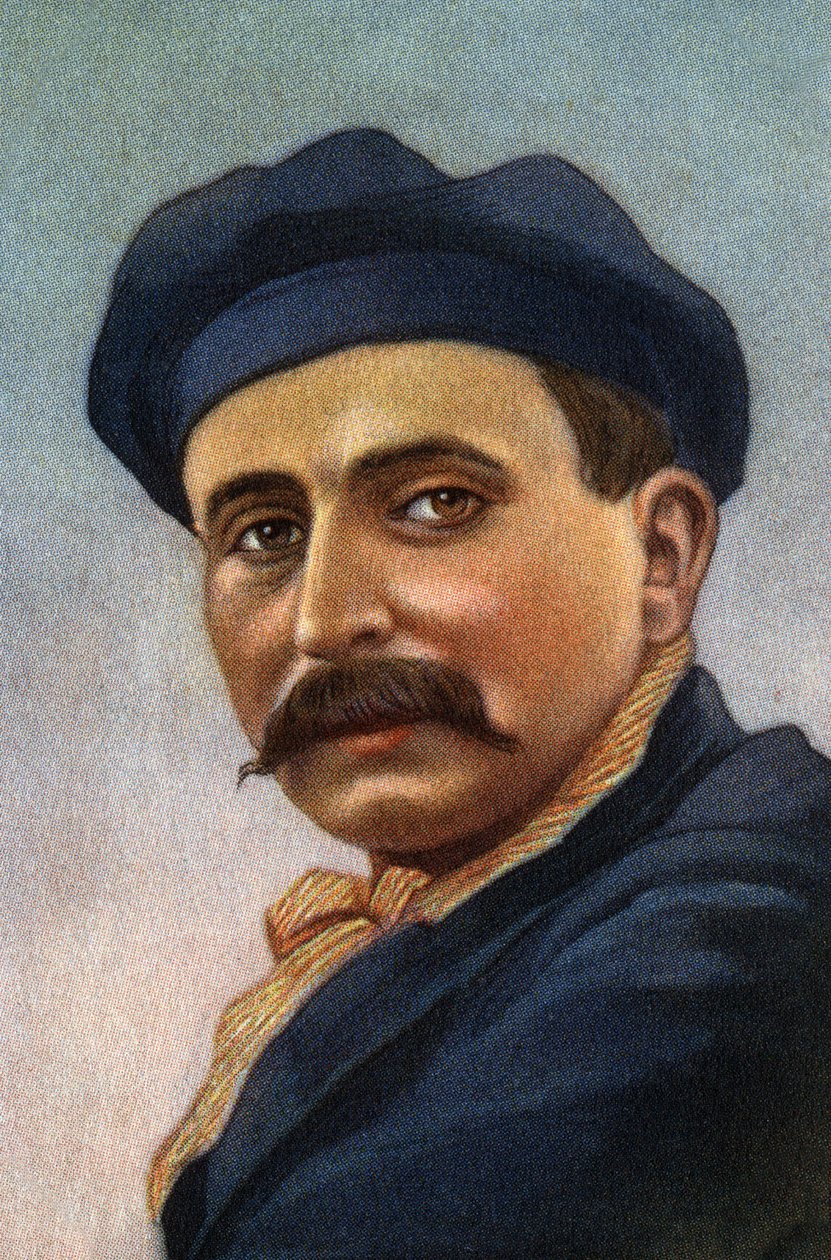 Retrato de Louis Bleriot (1872-1936), aviador e industrial francés. de Unknown Artist