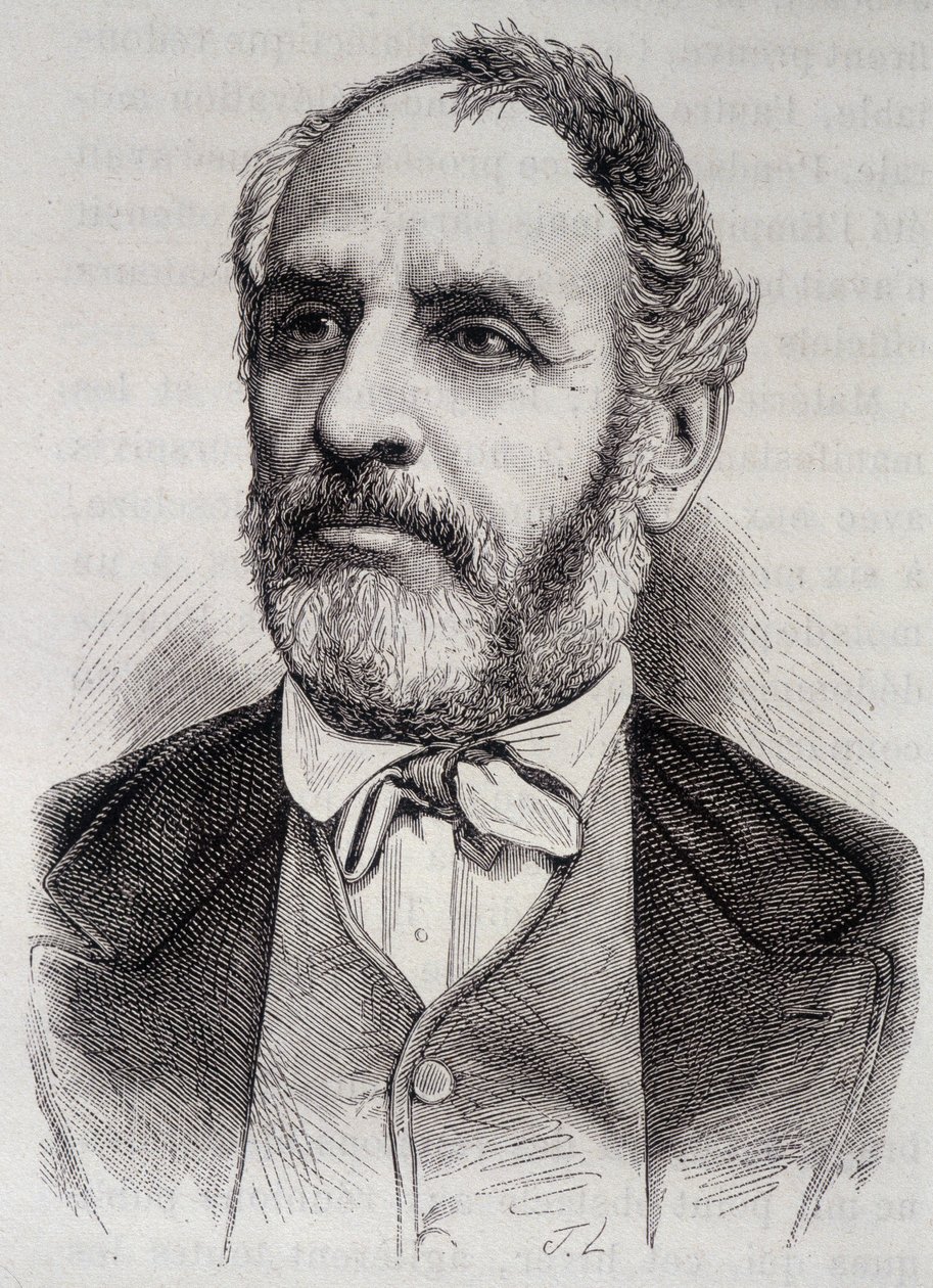 Retrato de Louis Charles Delescluze, periodista y político francés (1809-1871) de Unknown artist