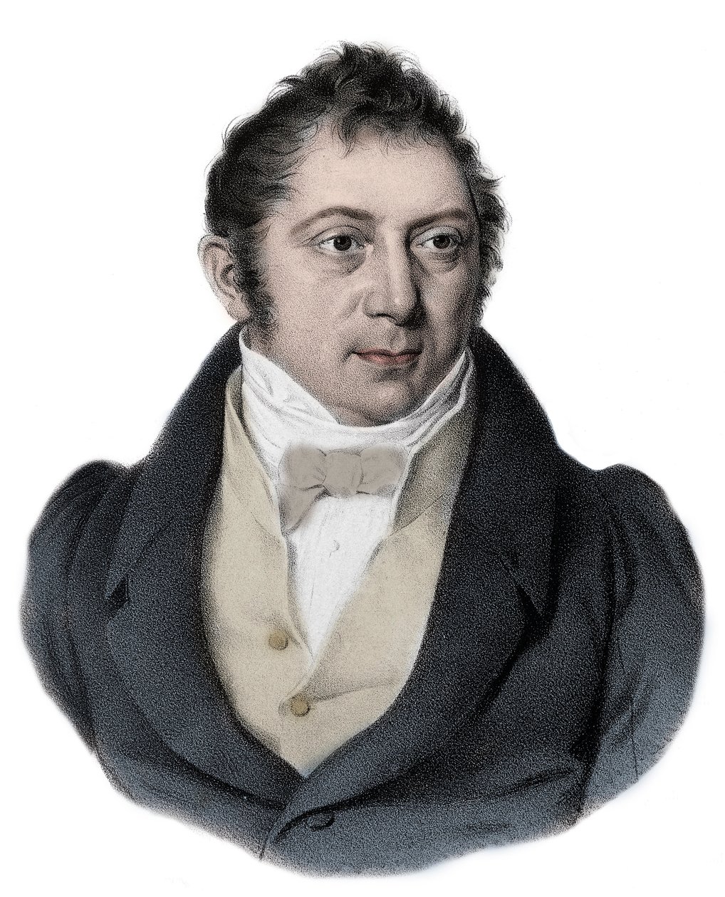 Retrato de Louis Ludwig Spohr (1784 - 1859) compositor, violinista y director de orquesta alemán. de Unknown artist