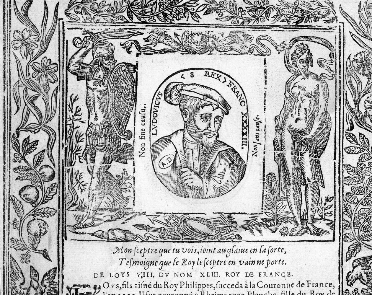 Retrato de Luis VIII El León Rey de Francia de 1223 a 1226 de Unknown artist