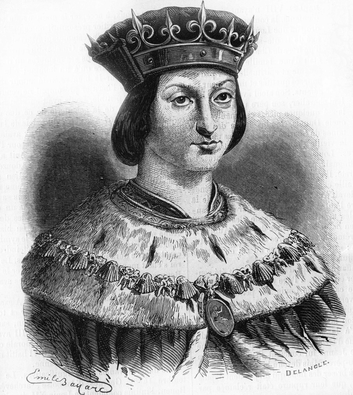 Retrato de Luis XII (1462-1515), rey de Francia. de Unknown artist