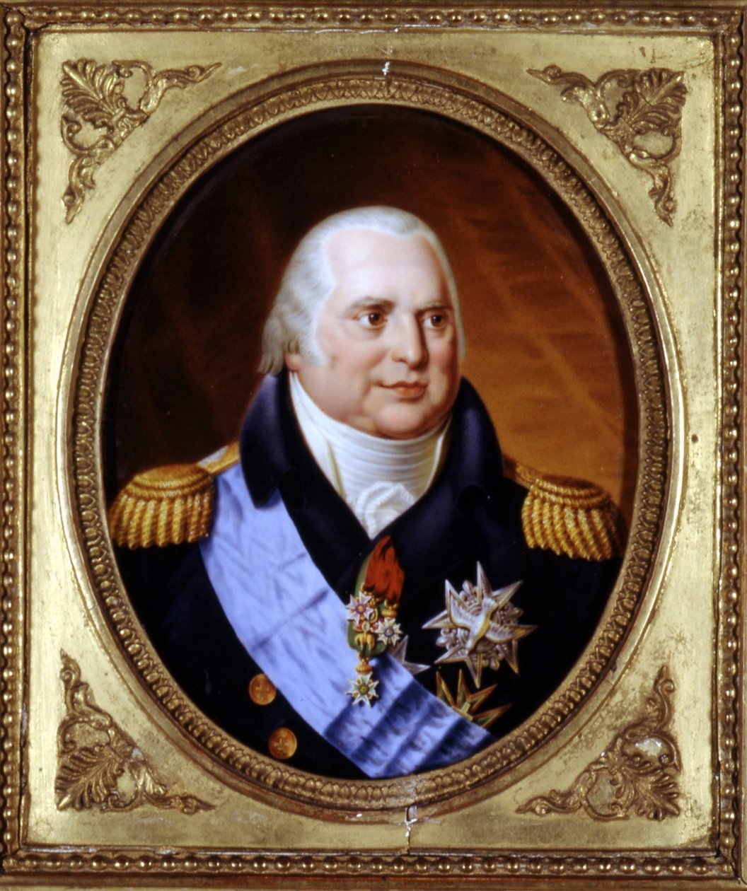 Retrato de Luis XVIII (1755 - 1824). Pintura. Colección privada de Unknown artist
