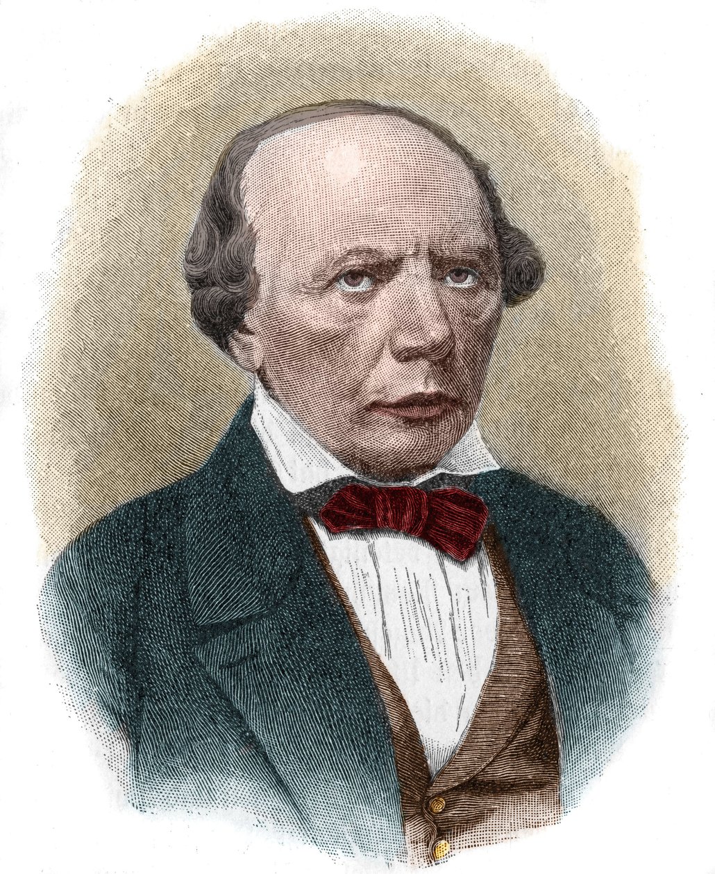 Retrato de Ludwig Uhland (1787-1862), poeta romántico alemán. de Unknown artist