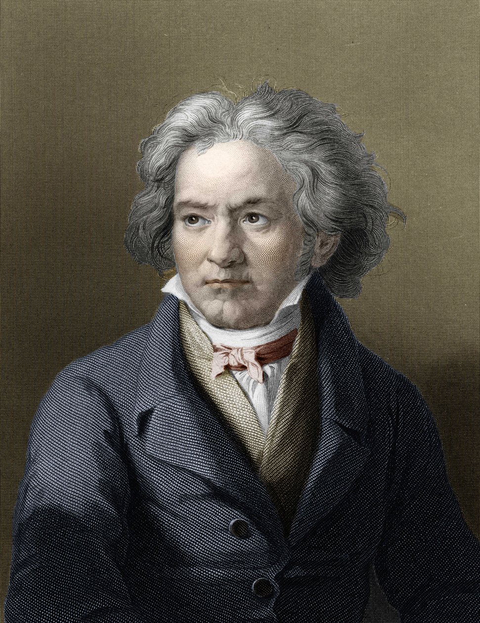 Retrato de Ludwig van Beethoven (1770-1827), compositor alemán. de Unknown artist