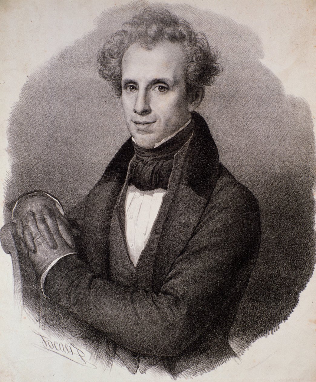 Retrato de Luigi Ricci (grabado) de Unknown artist