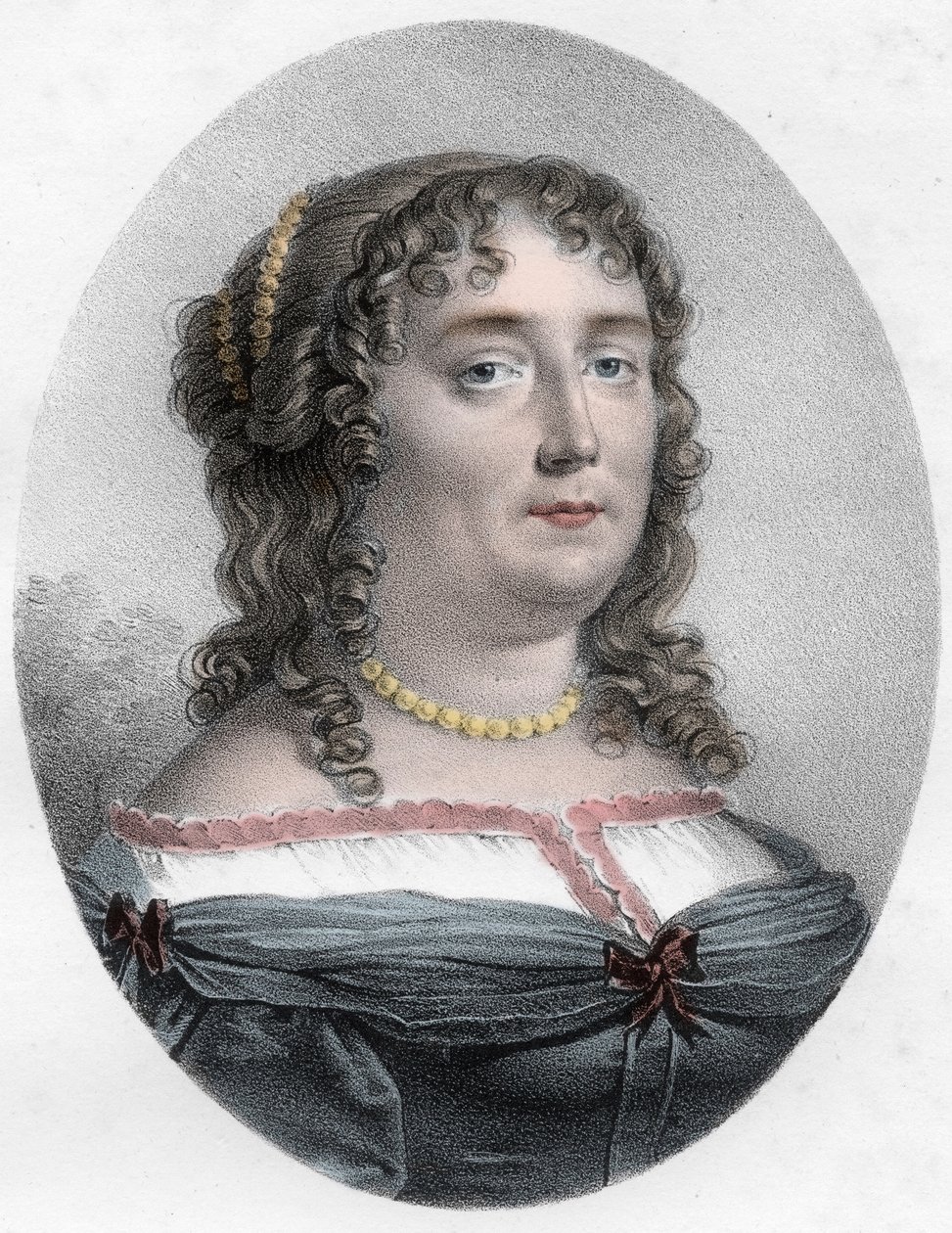 Retrato de Madame de Scudery (1607-1701) - Retrato de Madame de Scudery (o Madeleine de Scuderi), mujer de letras francesa de Unknown artist
