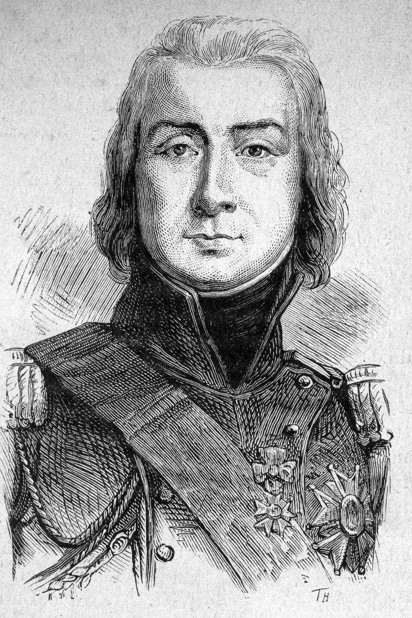 Retrato del Mariscal Bessieres, Duque de Istria (1768 - 1813) - en "Los Contemporáneos", s.f. finales del siglo XIX de Unknown artist