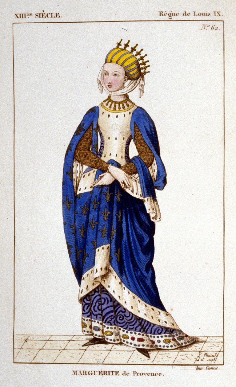 Retrato de Margarita de Provenza (1221 - 1295), Reina de Francia. de Unknown artist