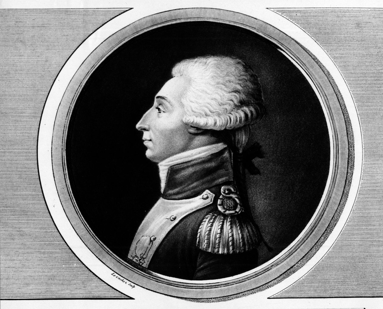Retrato de Marie Gilbert Mottier, Marqués de La Fayette de Unknown artist
