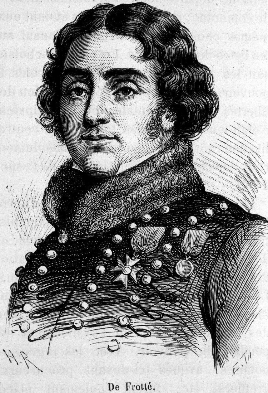 Retrato de Marie Pierre Louis, Conde De Frotté (1755-1800), jefe de la chouannerie normanda, fue fusilado por Bonaparte. de Unknown artist