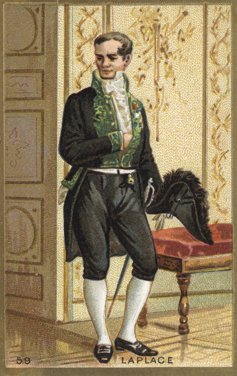 Retrato del Marqués Pierre Simon de Laplace (1749-1827), astrónomo, matemático y físico francés de Unknown artist