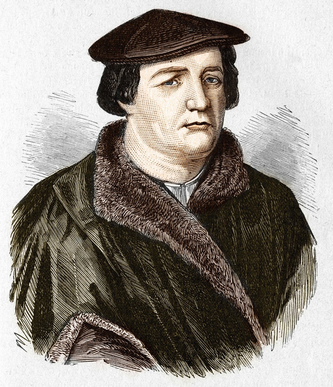 Retrato de Martín Lutero, teólogo protestante alemán y reformador de Unknown artist