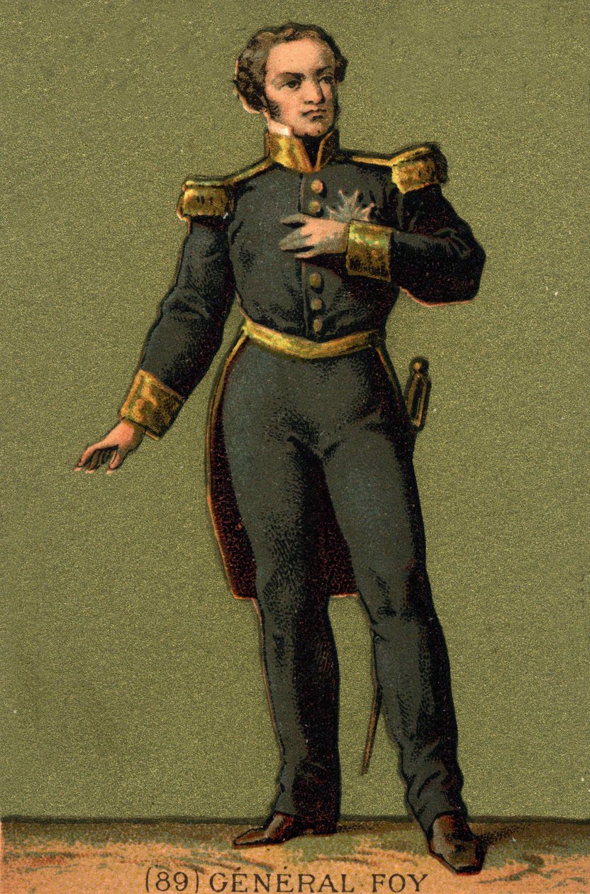 Retrato de Maximilien Sébastien Foy. General y político francés (1775-1825) de Unknown artist