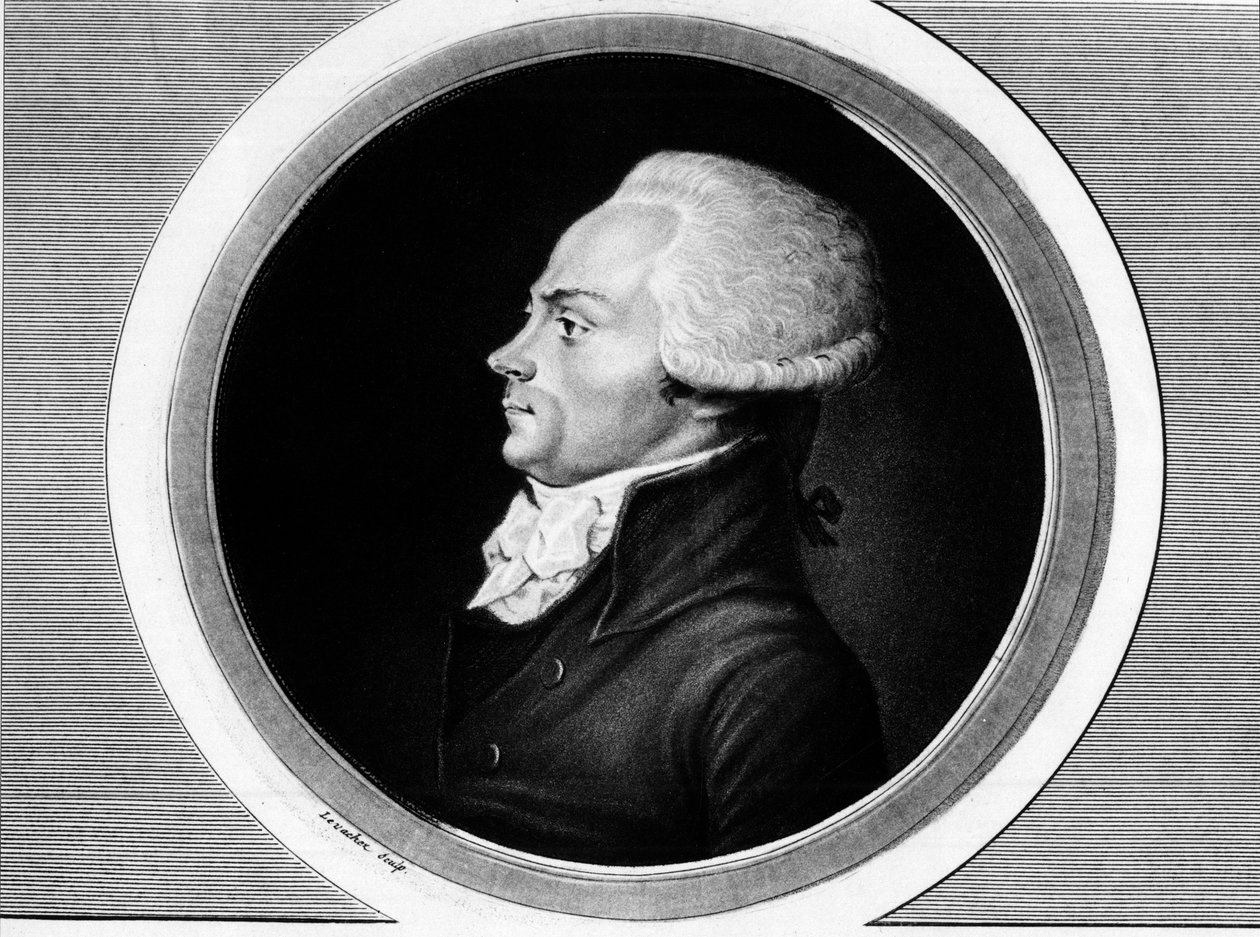 Retrato de Maximilien de Robespierre (1758-1794), miembro de los Estados Generales y diputado de París en la Convención Nacional. en “Colección completa de pinturas históricas de la revolución francesa, en tres volúmenes.” 1804 de Unknown artist
