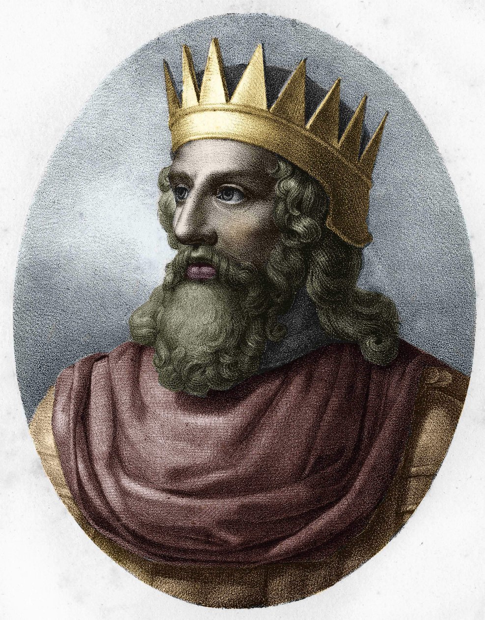 Retrato de Meroveo (v. 448-v. 458). de Unknown artist