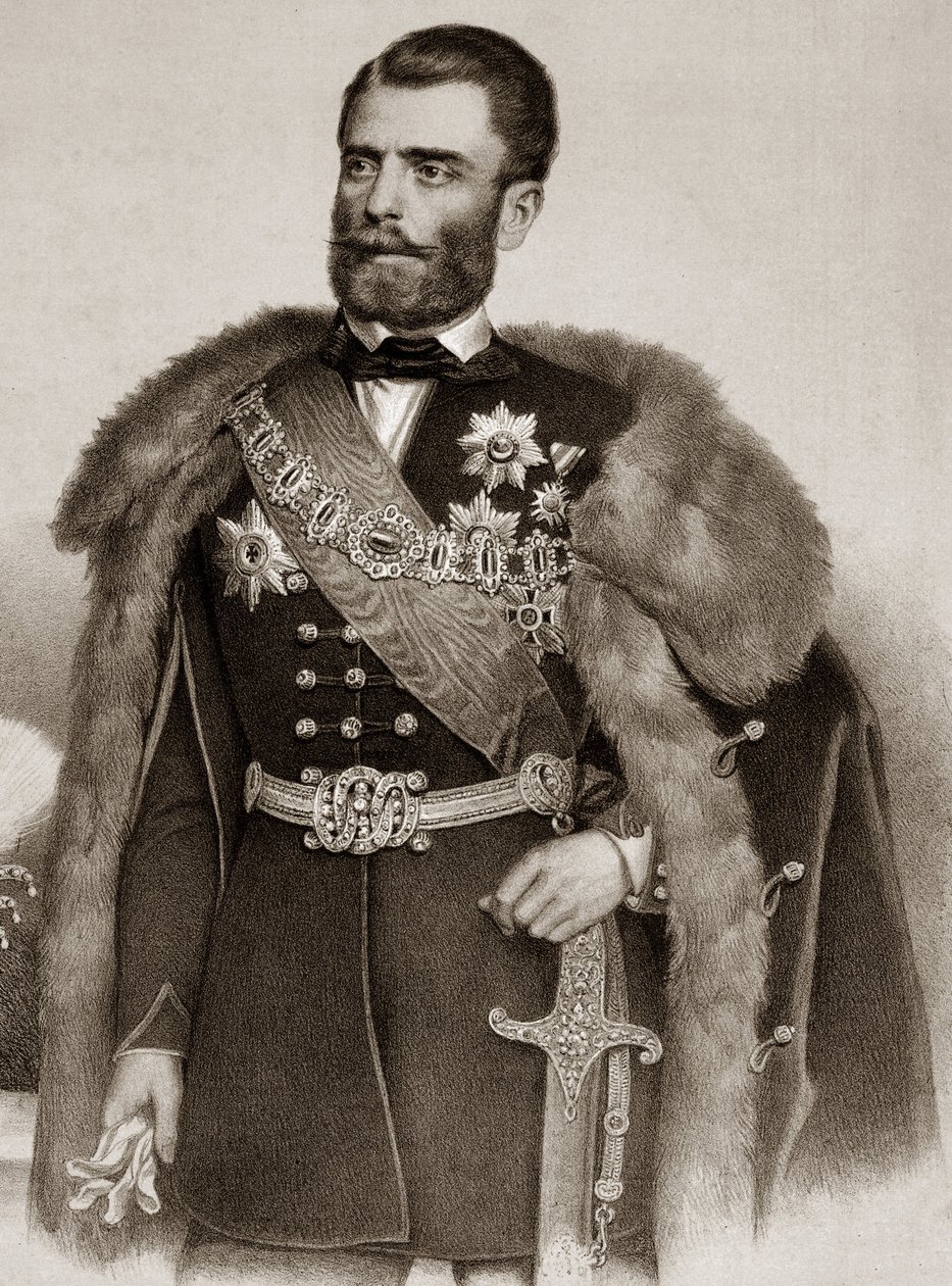 Retrato de Michel III Obrenovic 1823-1868 Príncipe de Serbia de Unknown artist
