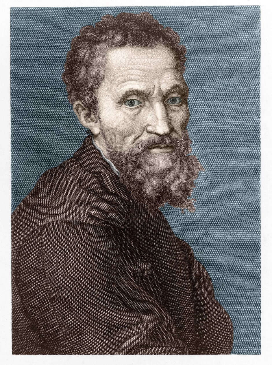 Retrato de Miguel Ángel Buonarroti, conocido como Miguel Ángel de Unknown artist