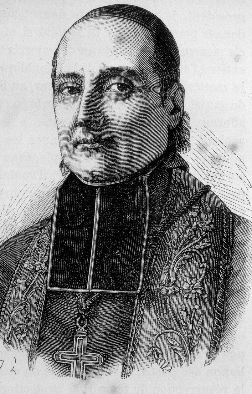 Retrato de Monseñor Sibour, prelado francés (1792 -1857) de Unknown artist