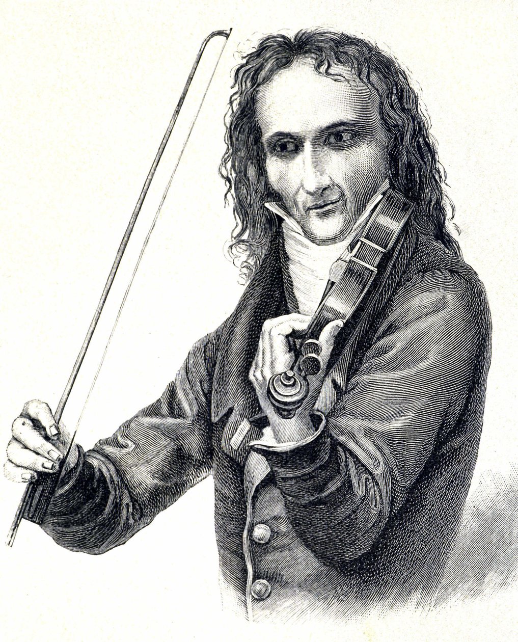 Retrato de Niccolò Paganini (1782 - 1840) de Unknown artist