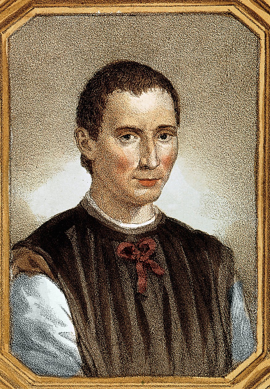 Retrato de Niccolò di Bernardo dei Machiavelli (Nicolás Maquiavelo) de Unknown artist