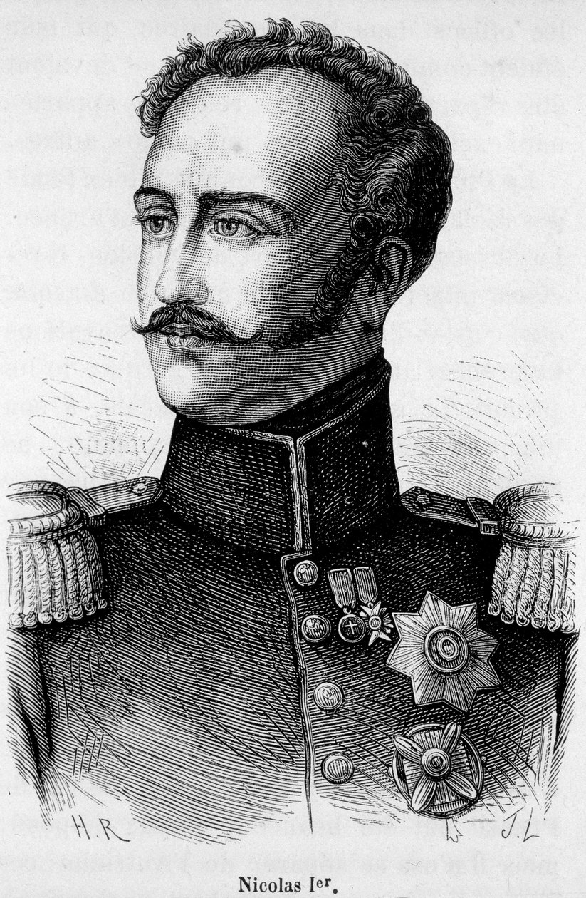 Retrato de Nicolás I, Emperador de Rusia (1796 - 1855) de Unknown artist