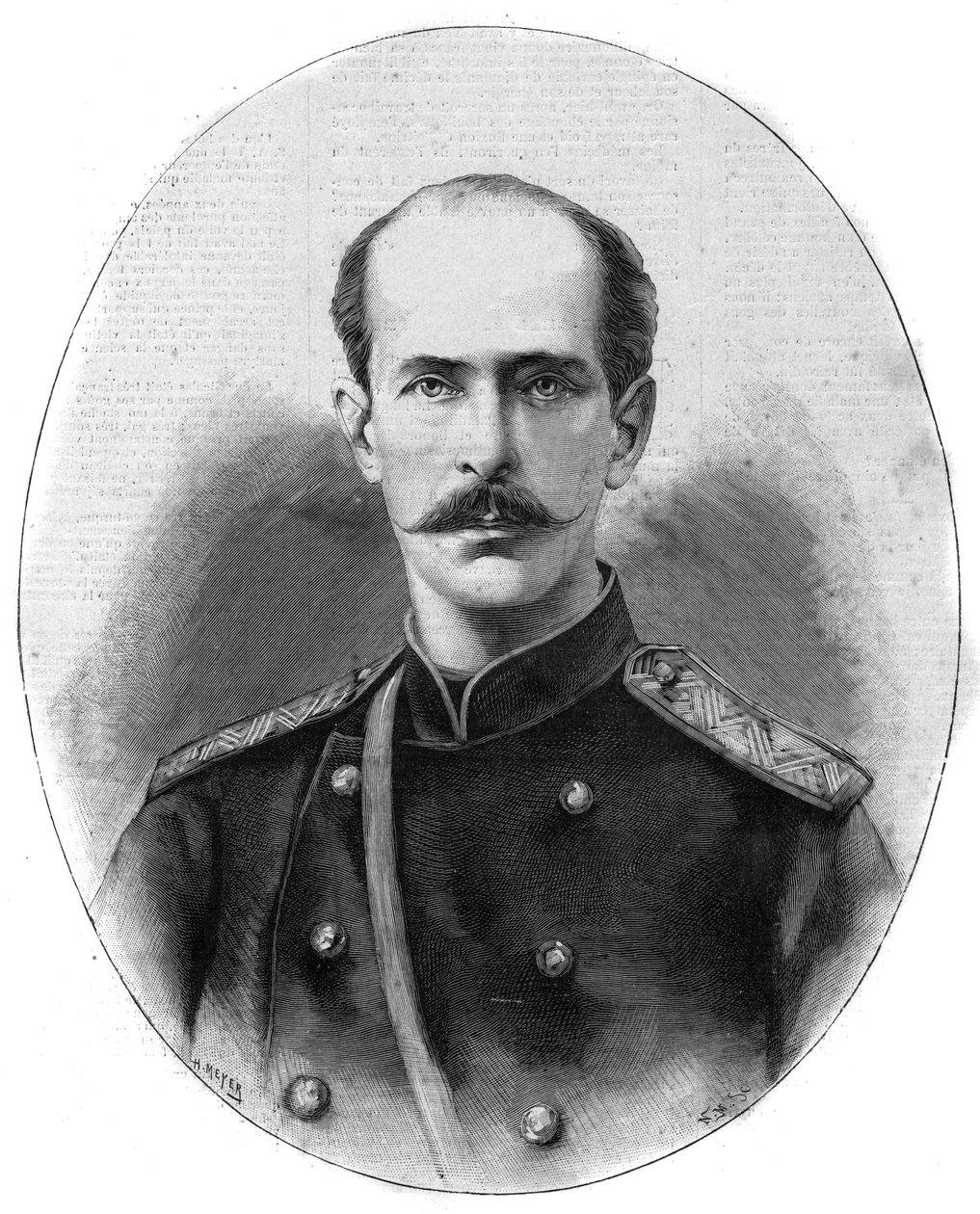 Retrato de Nicholas Maximilianovich de Leuchtenberg, Duque de Leuchtenberg y Príncipe Romanovsky (1843-1891) - El ilustre diario de 1891 de Unknown artist