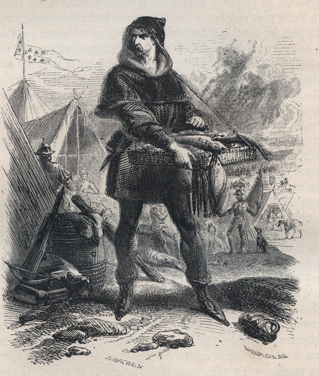 Retrato de Nicolaas Zannekin (? -1328), campesino flamenco y líder de la revuelta campesina en Flandes (1325-1328) - Retrato de Nicolaas Zannekin o Nicolas Zanekin, o Zannequin, tribuno y aventurero flamenco, líder de la revuelta de Karl contra el Conde de de Unknown artist