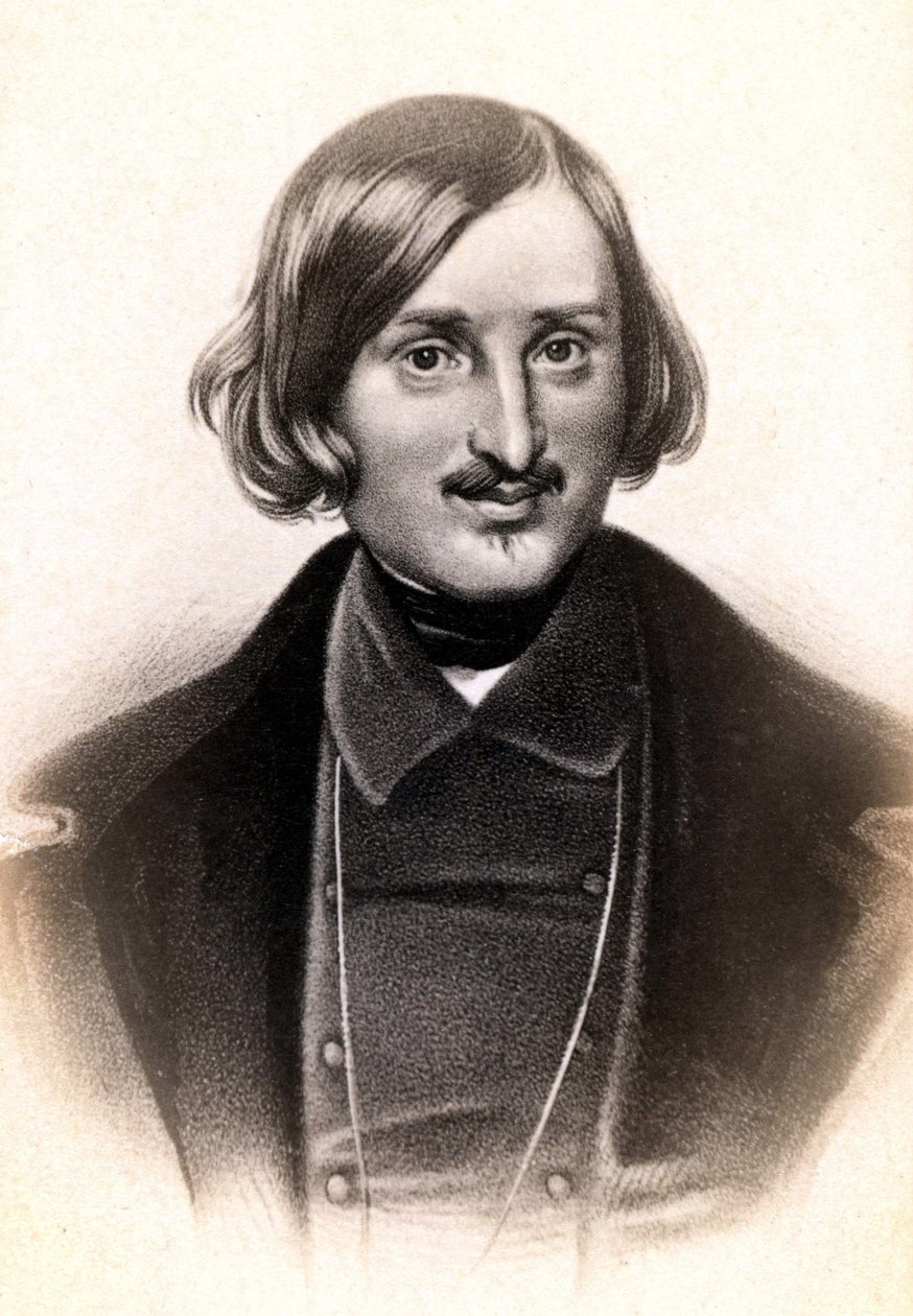 Retrato de Nicolai Vasilyevich, conocido en francés como Nicolas Gogol (1809 - 1852), escritor ruso. Grabado s.d. siglo XIX de Unknown artist